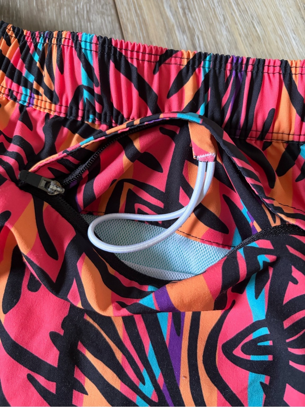 Shinesty The Bay Breeze Tropical Neon Ball Hammock Pouch 5" Swim Trunks NWOT - Picture 6 of 12